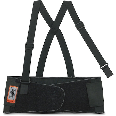 Ergodyne Back Support, Elastic, Detachable Suspenders, X-Large, Black EGO11095